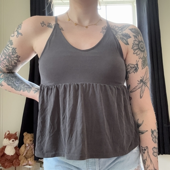 American Eagle Baby Doll Flowy Tank Top - Picture 1 of 5
